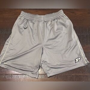 Nike Vtg Purdue Boilermakers Authentic Team Shorts Grey Size XL Vintage Y2K